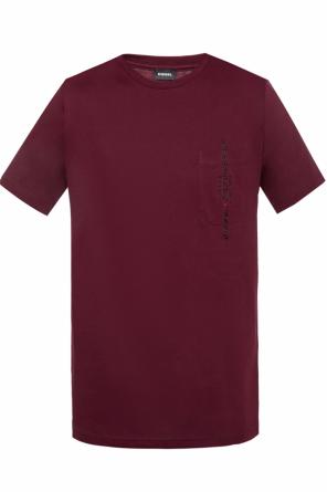 T-shirt z wyszytym napisem z logo, zdjęcie 1 T-shirt z wyszytym napisem z logo od Diesel